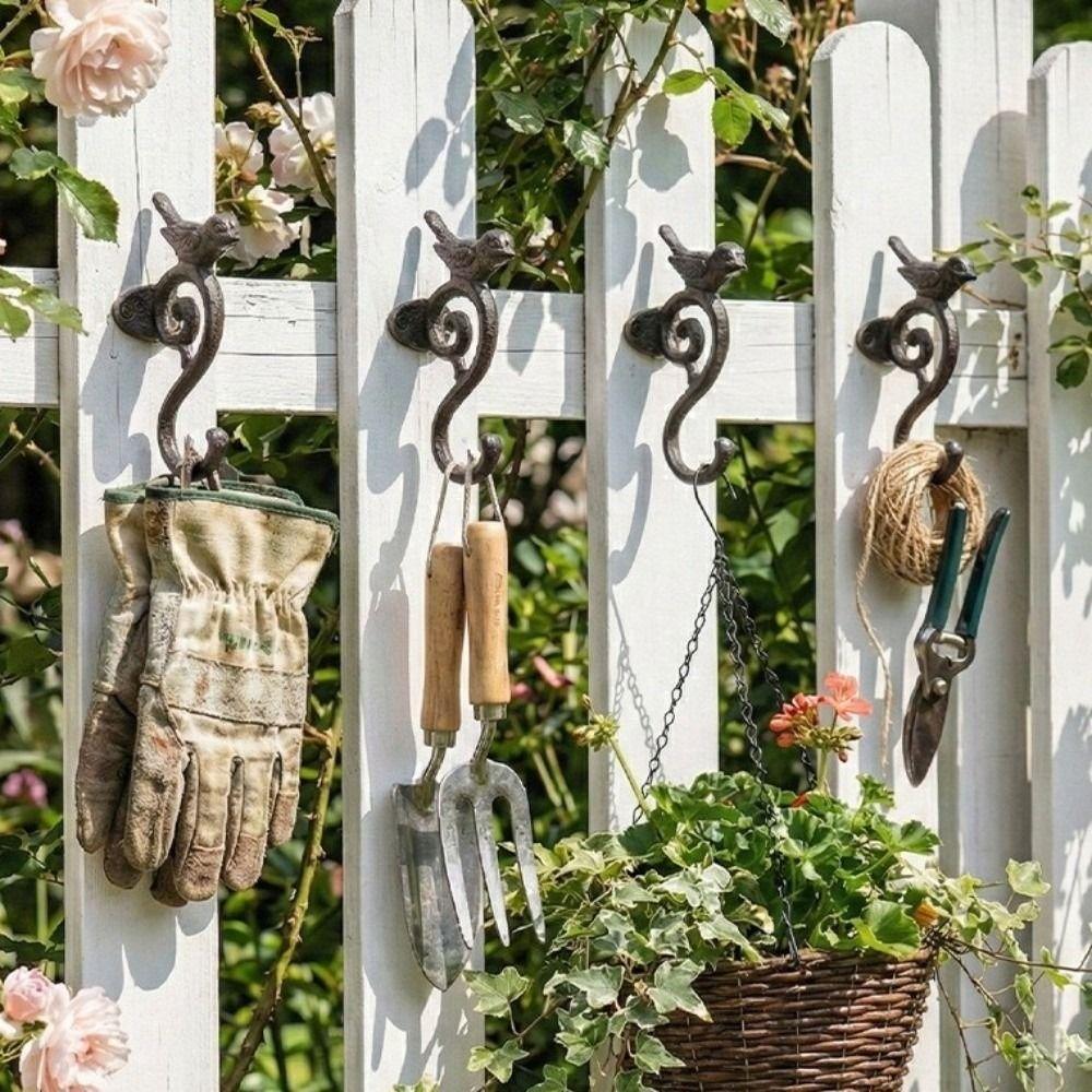 Rust Proof Coating Cast Iron Wall Hook Wall Mounted Coat Hook  Indoor Outdoor Decor