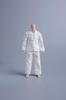 112 Scale MaleFemale Unisex Articulated Action Figure Costume: Tang Dynasty Suit, 6-inch Tunic Suit, Kung Fu Suit, Chinese Suit, White (Body, Head,