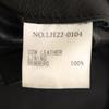 LITHIUM HOMME Made In Japan Cowhide Leather Single Riders Jacket 44 Black Men's Used