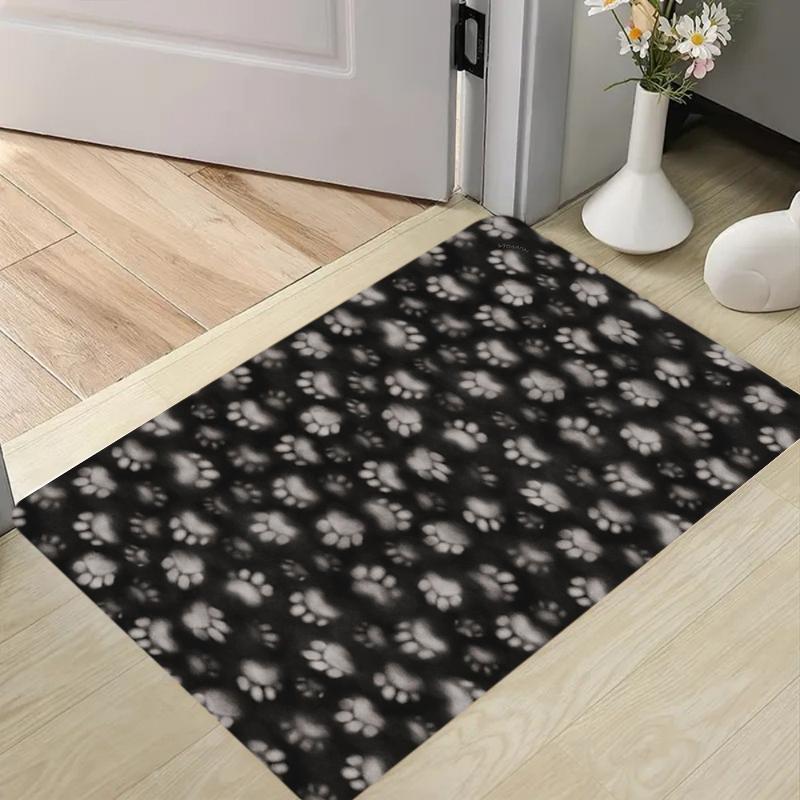 

Black & White MTB Bike Silhouette Doormat Living Room Mat Anti-Slip Outdoor Bicycle Cyclist Biking Doormat Entrance Rug Carpet 40x60cm