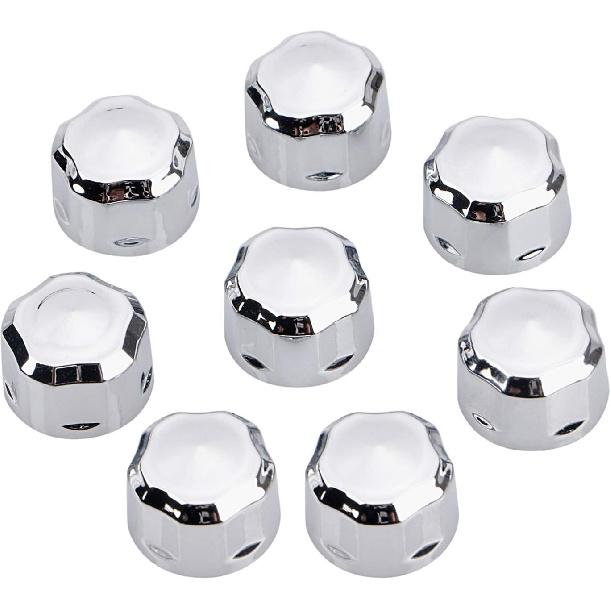 Chrome 55pcs Crown Engine Bolt Caps Kit for Harley Touring Electra Glides Road Glides Road Kings 1999-2016 & Softail 1999-2017