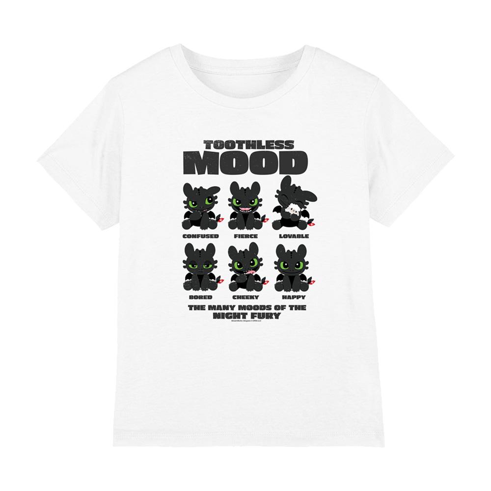How To Train Your Dragon Childrens/Kids Moods Of Toothless T-Shirt