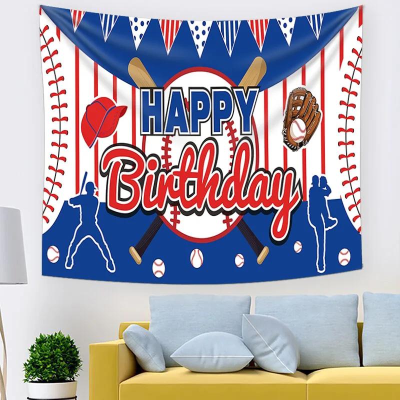 

Independence Day baseball home decor wall tapestry for living room and kitchen partition cloth hanging cloth tapestry 74x94cm(29x37in)