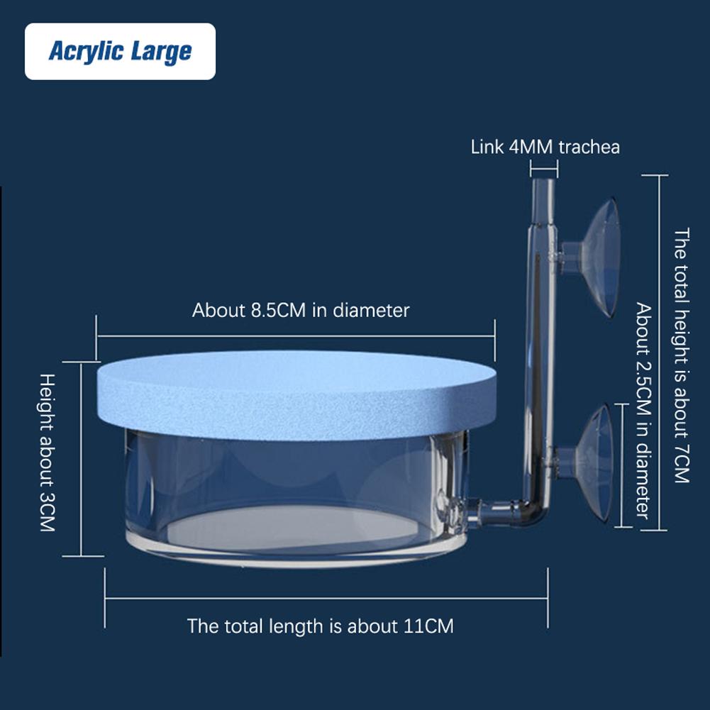Aquarium Luftpumpe Stumm Sauerstoff-steigernden Kopf Fisch Tank Belüftung Refiner Sauerstoff Diffusor Air Stone Supplies