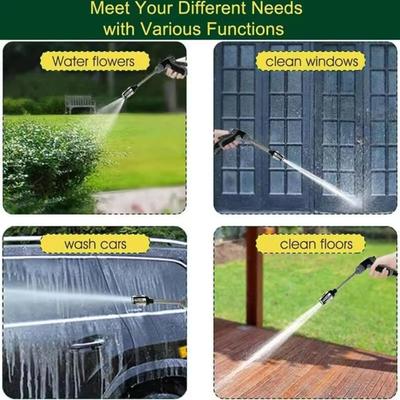 Handheld High Pressure Washer with 360° Rotating Garden Hose Pressure Power Washer Gun Waterblitz Turbowasher for Car Cleaning