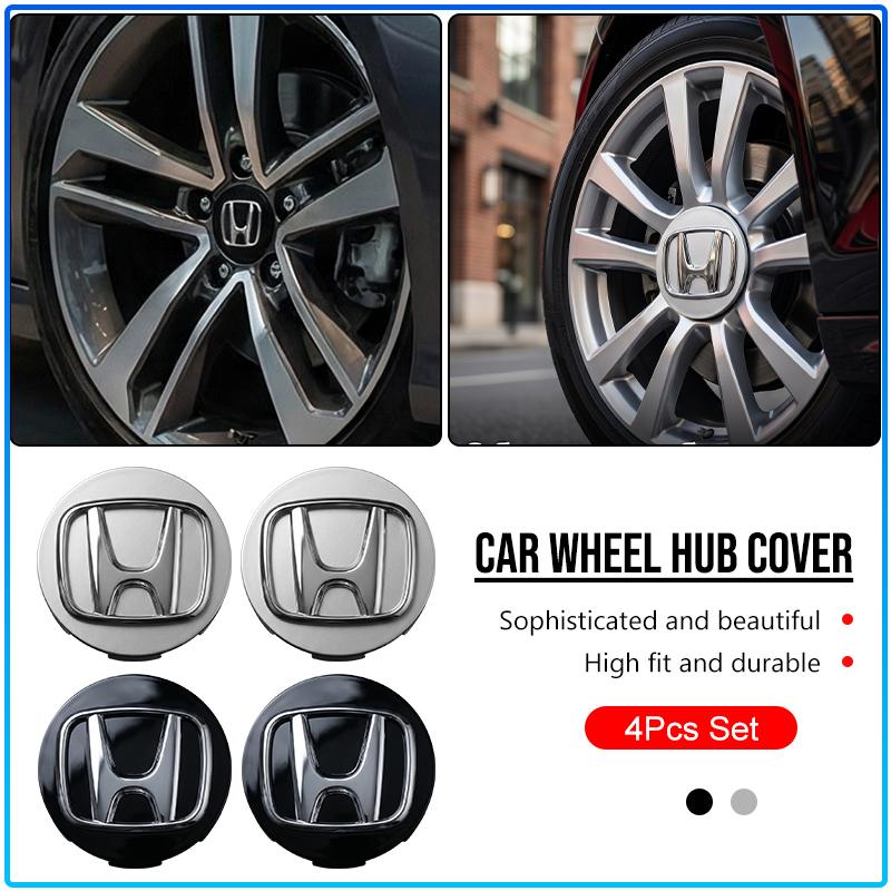 4 Pièces 60mm Cache-Moyeux de Roue de Voiture Jante Pour Honda Civics 500 CBR300RR CBR600RR CBR650F VFR800 1200 Civci CRV Accord Mugen City CRX CRZ