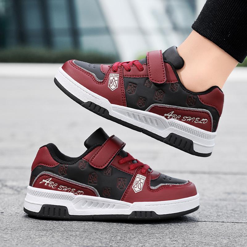 Children's Classic Fashion Versatile Velcro Thick Bottom Low Top Casual Board Shoes Outdoor Casual Sports Shoes 28-39