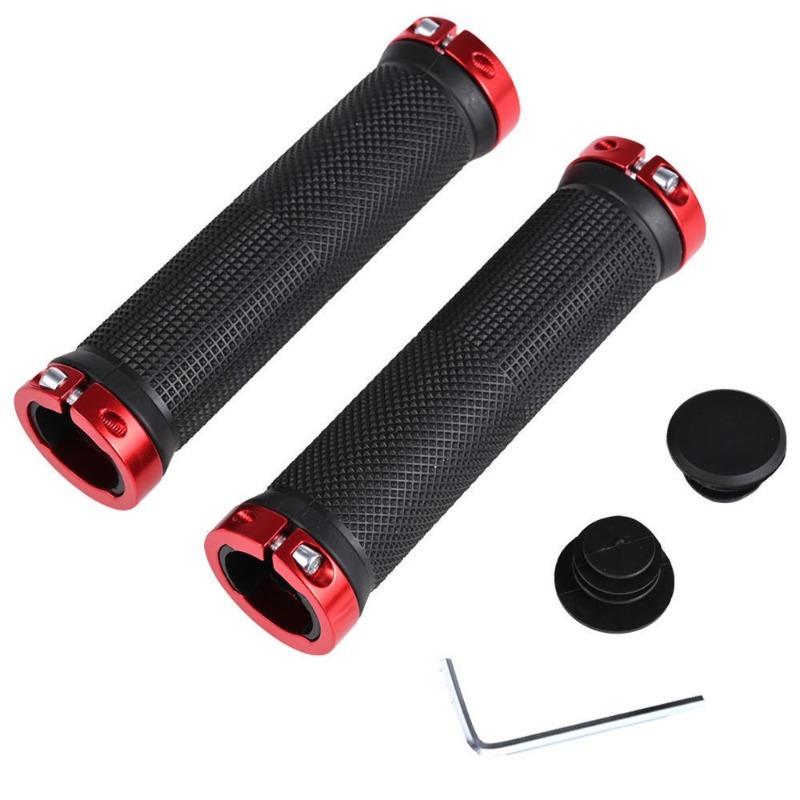 1 Set Fahrradgriffe mit Klemmringen Mountainbike MTB Fahrradlenkergriffe Rutschfeste Fahrradhandgriffe Radsport Fahrradzubehör