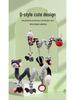 Newborn Black and White Visual Training Crib Hanging Plush Toy for Soothing Babies