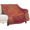 Vintage Bohemian Quilt In Burnt Orange Throw Blanket Blankets and Throws Giant Sofa Softest Decorative Sofas Polar Blankets