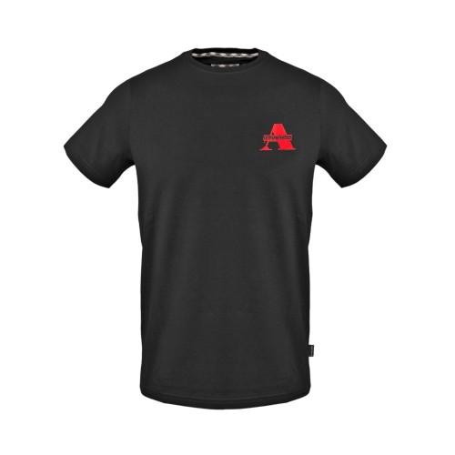 Aquascutum Mens Contrast Logo Crew Neck T-Shirt