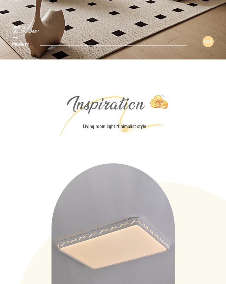 2025 Modern Minimalist Ceiling Light - Cream Style Living Room Main Light