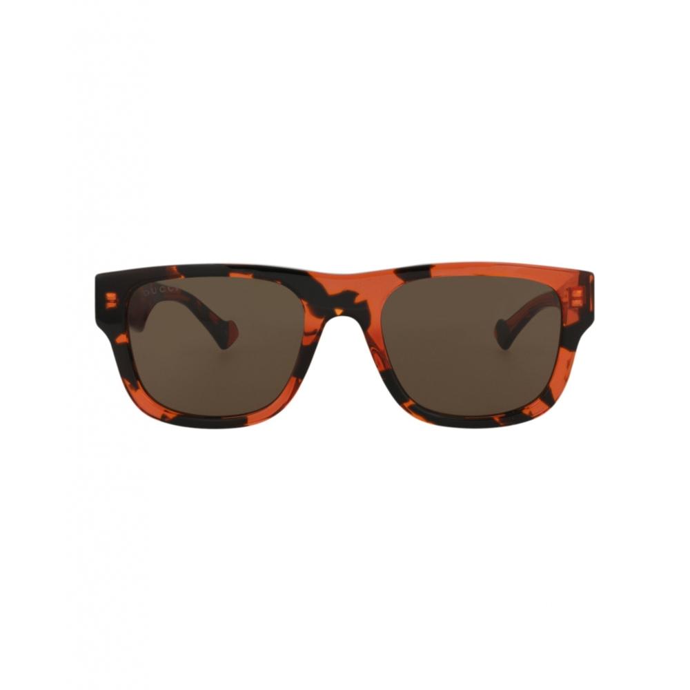 

Gucci Square Frame Recycled Acetate Sunglasses Havana Havana Brown One Size
