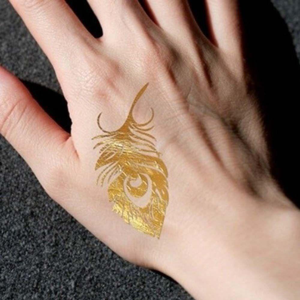 Butterfly Snake Bronzing Henna Tattoo Stickers Mehndi Stickers Body Art Sticker Women/Lady