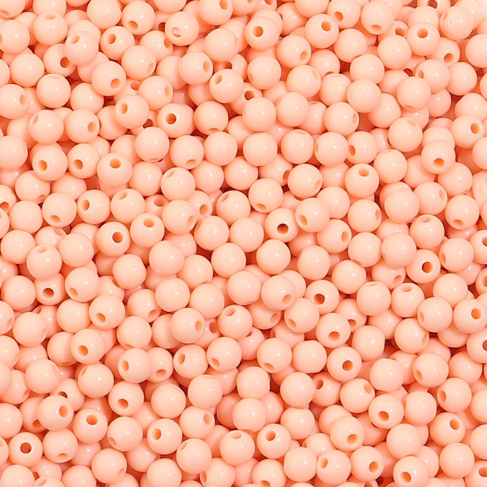 1000pcs/lot 5mm Solid Color Acrylic Round Beads Loose Spacer Mini Seed Bead For Jewelry Making DIY Bracelet Necklace Accessories
