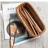 Imitation Rattan Storage Baskets Waterproof Woven For Kitchen Bathroom Desktop Snack Organizer