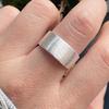 Anelli Cuore Geometrico Scintillanti in Argento Sterling 925 per Donna Semplice Moda Coreana Anello Aperto Regolabile Fatto a Mano Regali per Coppia