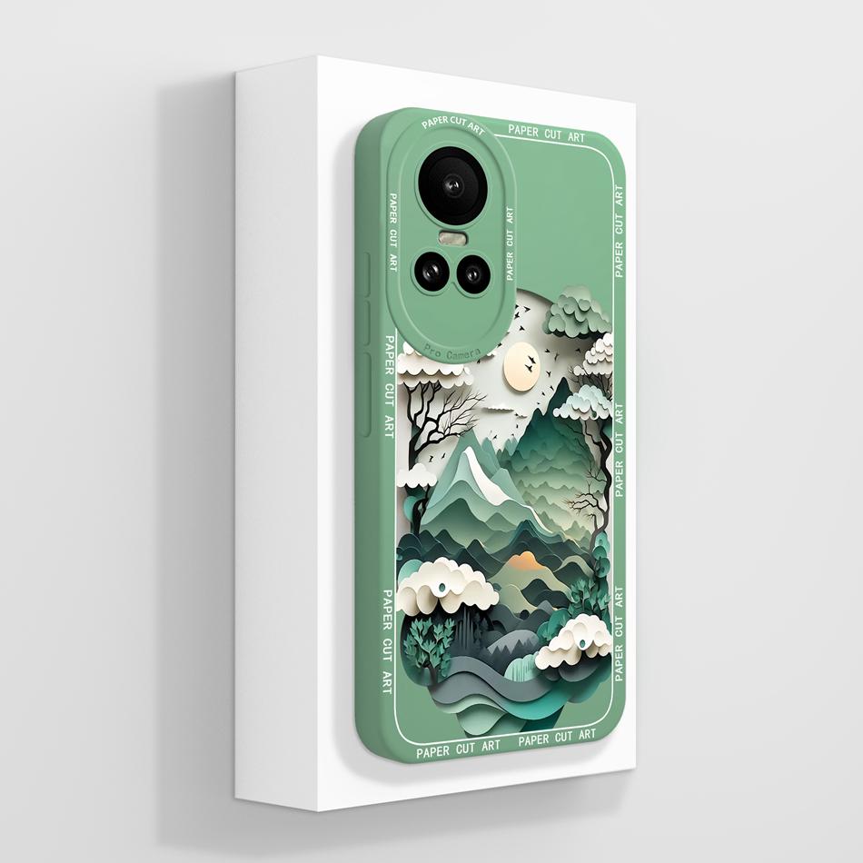 For Oppo Reno 10 Pro 5G Case Cute Panda Fundas Camera Protection Liquid Silicone Back Cover For Oppo Reno10 Pro Coque Carcasa