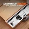 Precision Miter Gauge, Standard Slot 19 X 9.5 Mm, Aluminum Alloy Table Saw Miter Gauge with 48-89 Cm Grating 15 Angle Stops Adjustable Spring Loaded