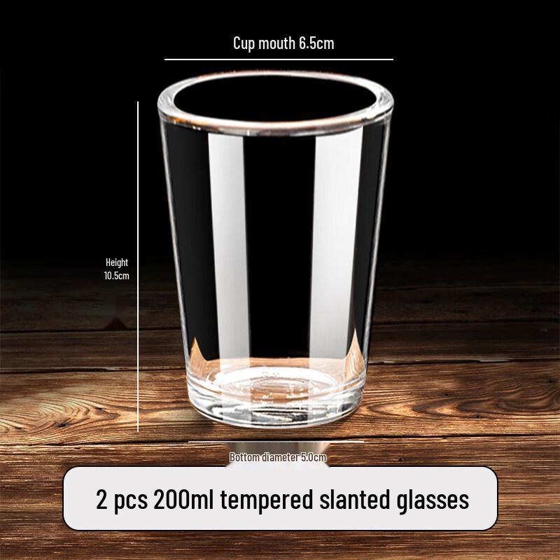 ZISIZ Drop-resistant Tempered Glass Cup