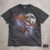Three Mimic Octopus Moon Shirt, Ocean Animal Tshirt, Cephalopod Lover Gift, Marine Biology Tee, Sea Creature Graphic Shirt