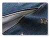 2024 New Women's High Waist Embroidered Denim Bodycon Midi Skirt with Front Slit for Spring & Autumn