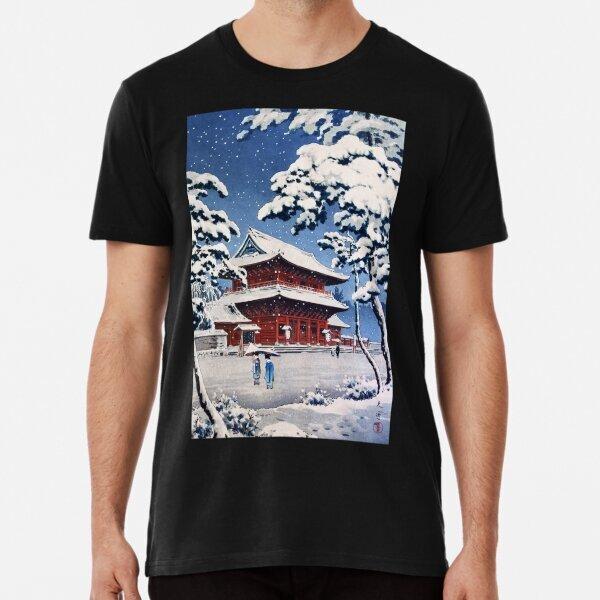 Zojoji Temple in Snow by Tsuchiya Koitsu T-Shirt XXL
