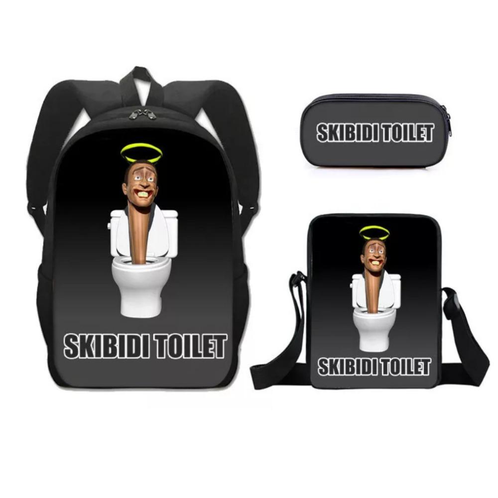 Peripheral Toilet Trend Ins Backpack European and American Retro School Bag Toilet Man Bag