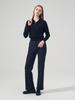 LORDLOAR Signature Collar Long Sleeve Knit Black