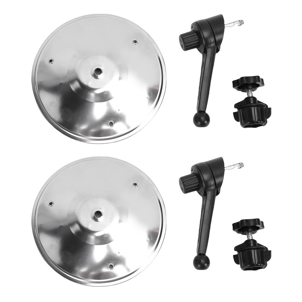 2 Pcs Car Cymbal Silver Clear Sound Small Car Crash Cymbal Air Vent Decor for Drummers Music Lovers