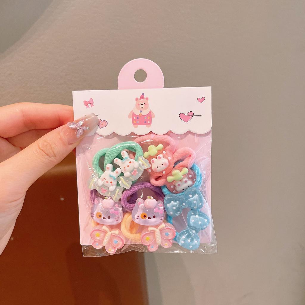 Sweet Children'S Cartoon Hair Band Cute Baby Trumpet Tie Small Pull Rubber Band Hair Rope Girls Do Not Hurt Hair Rope