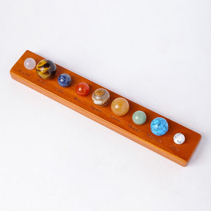 Galaxy Crystal Ball: Nine Planets Solar System Model - Educational Gift for Kids