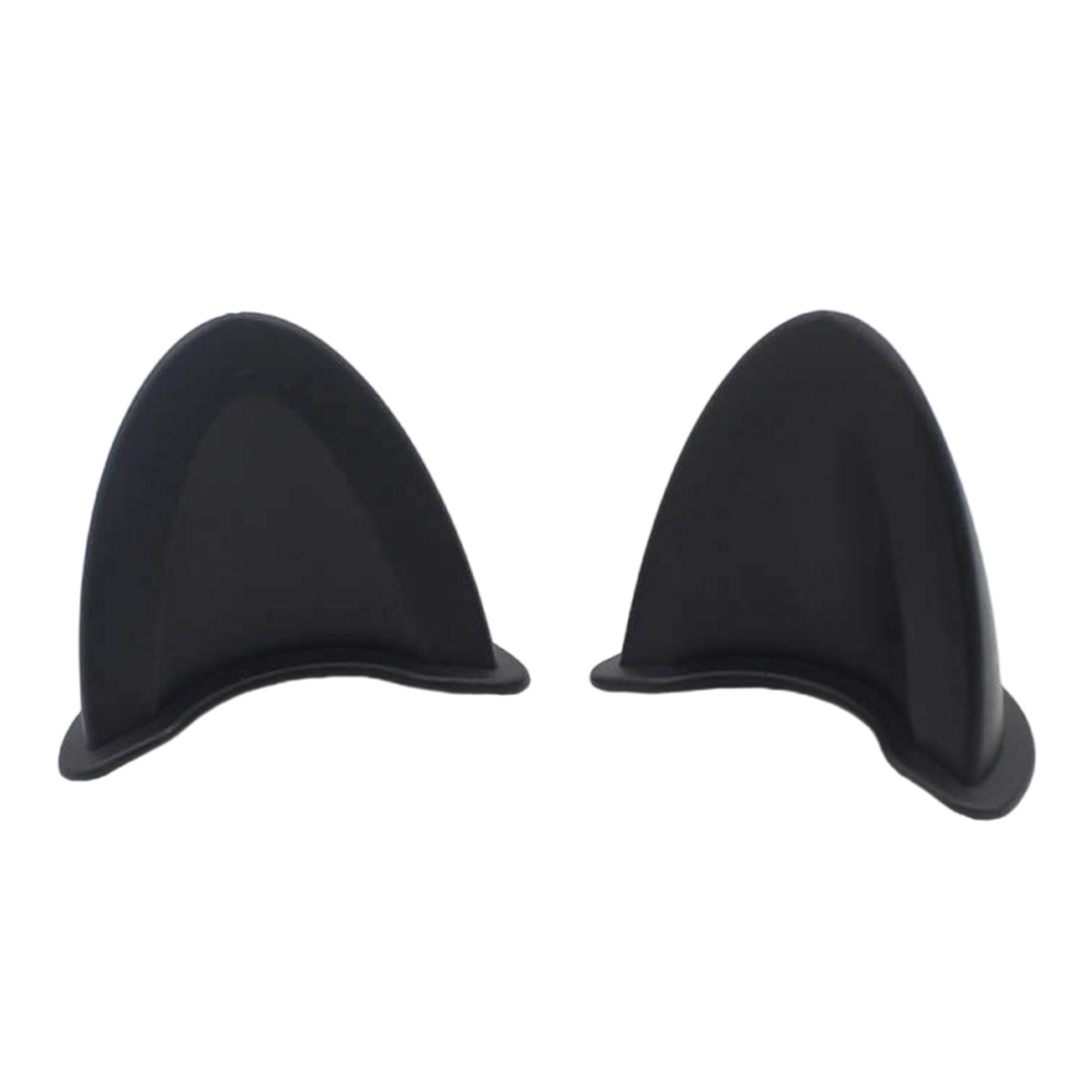 

1 пара мотоциклетных клейких кошачьих ушей, украшение для шлема, декор для шлема, модные наклейки для шлема, аксессуары для шлема чёрный