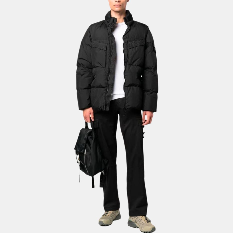 STONE ISLAND FW22 Daunenjacke Unisex Schwarz 771540123-V0029