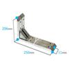 Hochleistungs-Edelstahl-Regalwinkel, Dreieckiger Metall-Wandwinkel 6/8/10/12/14/16 (Zoll), 2er-Pack