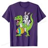 Easter Bunny  Boys Girls Kids Dino Lover T-Shirt Special T Shirts Funny Tops & Tees Cotton