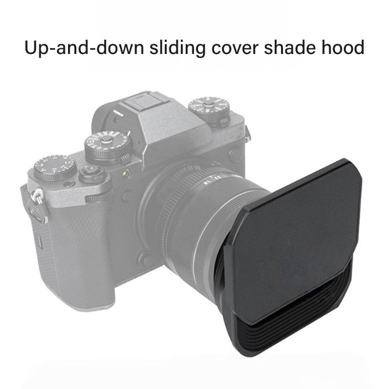 XF18-55 Lens Hood for 18-55mm F2.8-4 X-T30II X-T30II XT30II X-T4 X-T30 X-T20 Camera Square Lens Shade Replacement