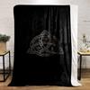 Mystic Triquetra Symbol Design printed Flannel blanket for bedroom, living room, sofa, and nap
