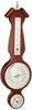 Weather Meter Temperature and Hygrometer Americana Weather Meter for Wall Hanging Made In Japan Brown BM-717 41.5x12.5x4cm
