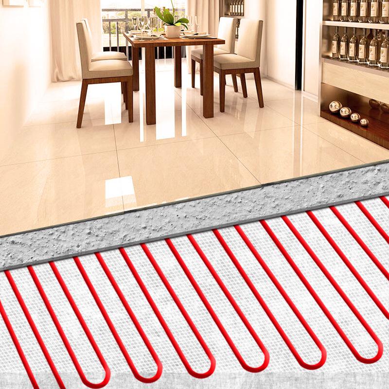 Graphene Carbon Fiber Underfloor Heating System: Electric Cable Set for Home, Yoga Studios, and Pig Farms