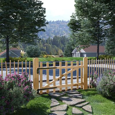 Vidaxl Hazel Wood Garden Gate, 100X60 Cm