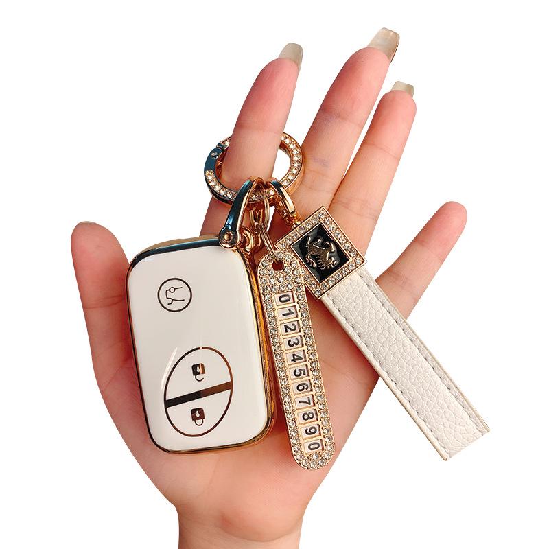 BYD High-End Car Key Protection Case for L3/S6 & Surui F3/G3/S7 Models (Female Remote Control Compatible)