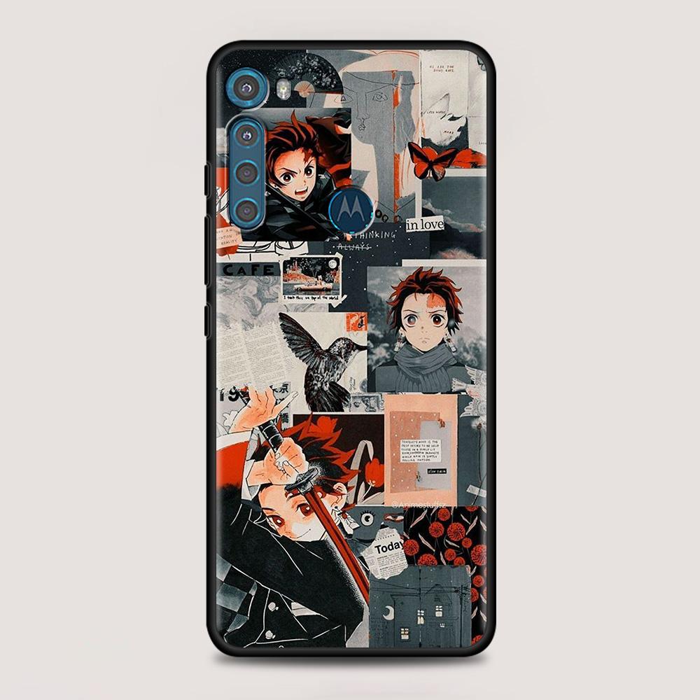 Kimetsu No Yaiba Dämonentöter für MOTOROLA One Fusion Hülle für Moto G10 G9 G8 Plus Play Power One G20 G30 G40 G50 G60 Edge 20