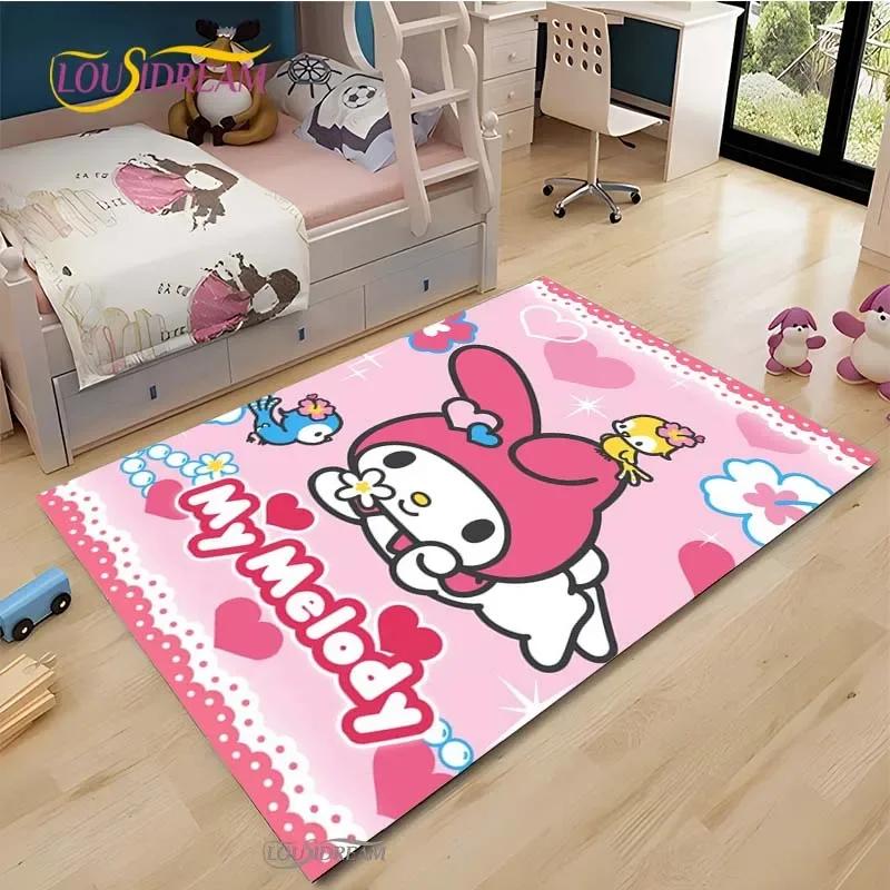 My Meloday Cartoon Anime Kawai Pink Carpet for Living Room Bedroom Rug Kitchen Door Kids Unslip Floor Mat Alfombra Birthday Gift