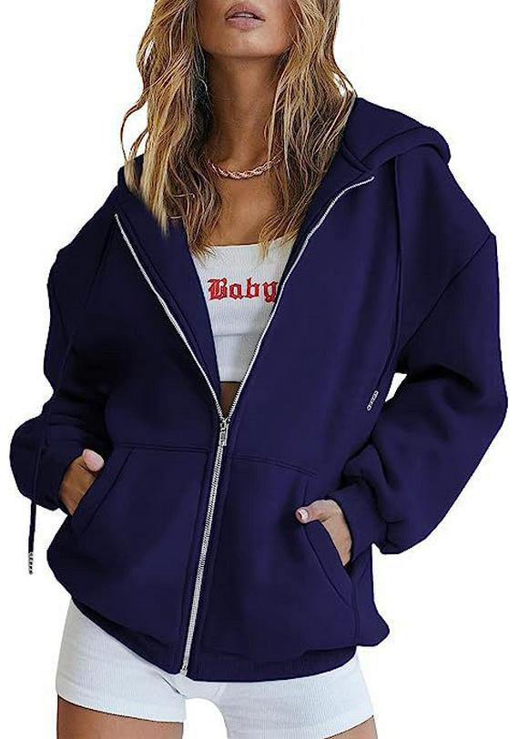2024 Unisex Plus Velvet Hooded Sweatshirt Cardigan Zipper Windbreaker Casual Top
