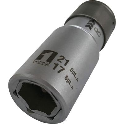 Ichinen Access MUST TOOL QC Dvojitý šestihranný klíč IM-4W1721O-6K 17/21 Nástrčný klíč, 19820, 12,7 mm (4 minuty)