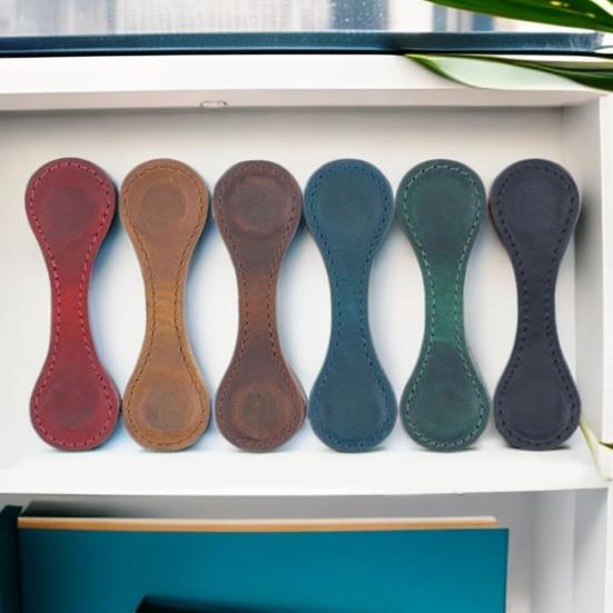 2 magnetische Lesezeichen im Vintage-Stil, Kunstleder, magnetische Buchmarkierung, Kabel-Organizer für Buchliebhaber, Lehrer, Studenten