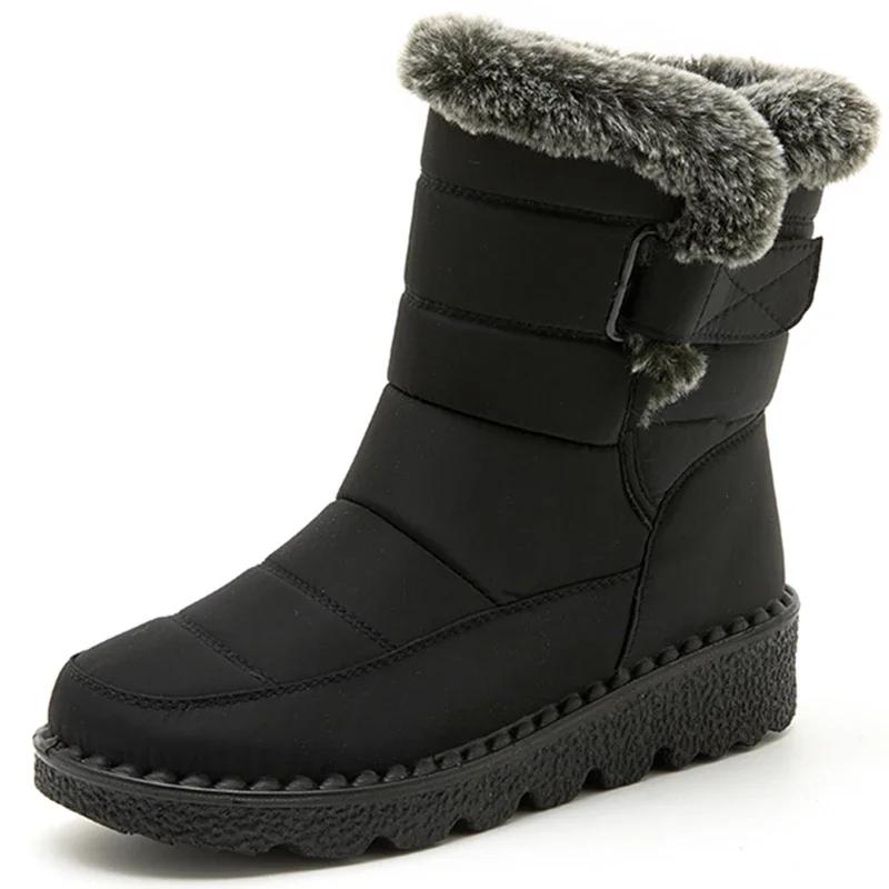 Snow Boots Women Flat Women Shoes Waterproof Women's Boots Keep Warm Shoes For Women Fashion Platform Winter Boots Botas Mujer