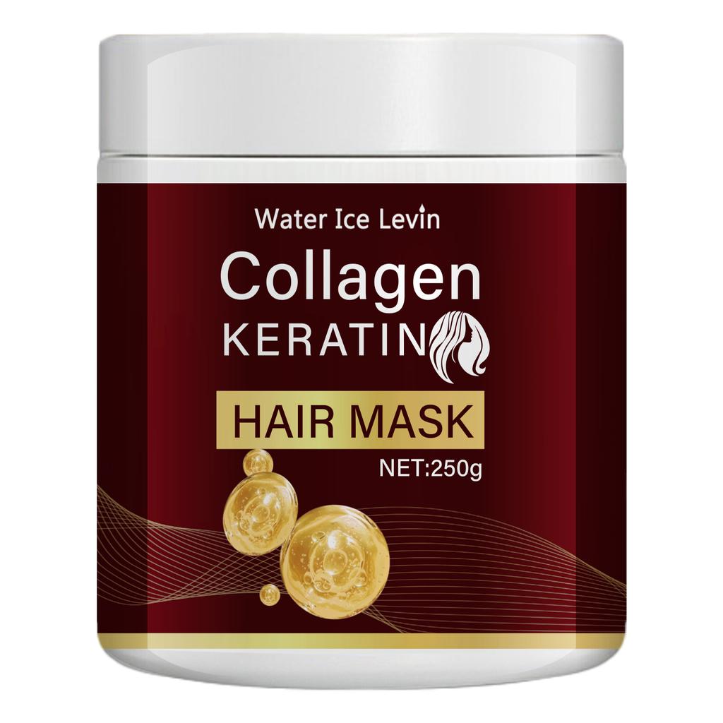 Collagen Keratin Hair Mask, Deeply Nourishes Dry and Damaged Hair, Enhances Elasticity—Rich In Moroccan Argan Oil, Deeply Moisturizes and Softens Less