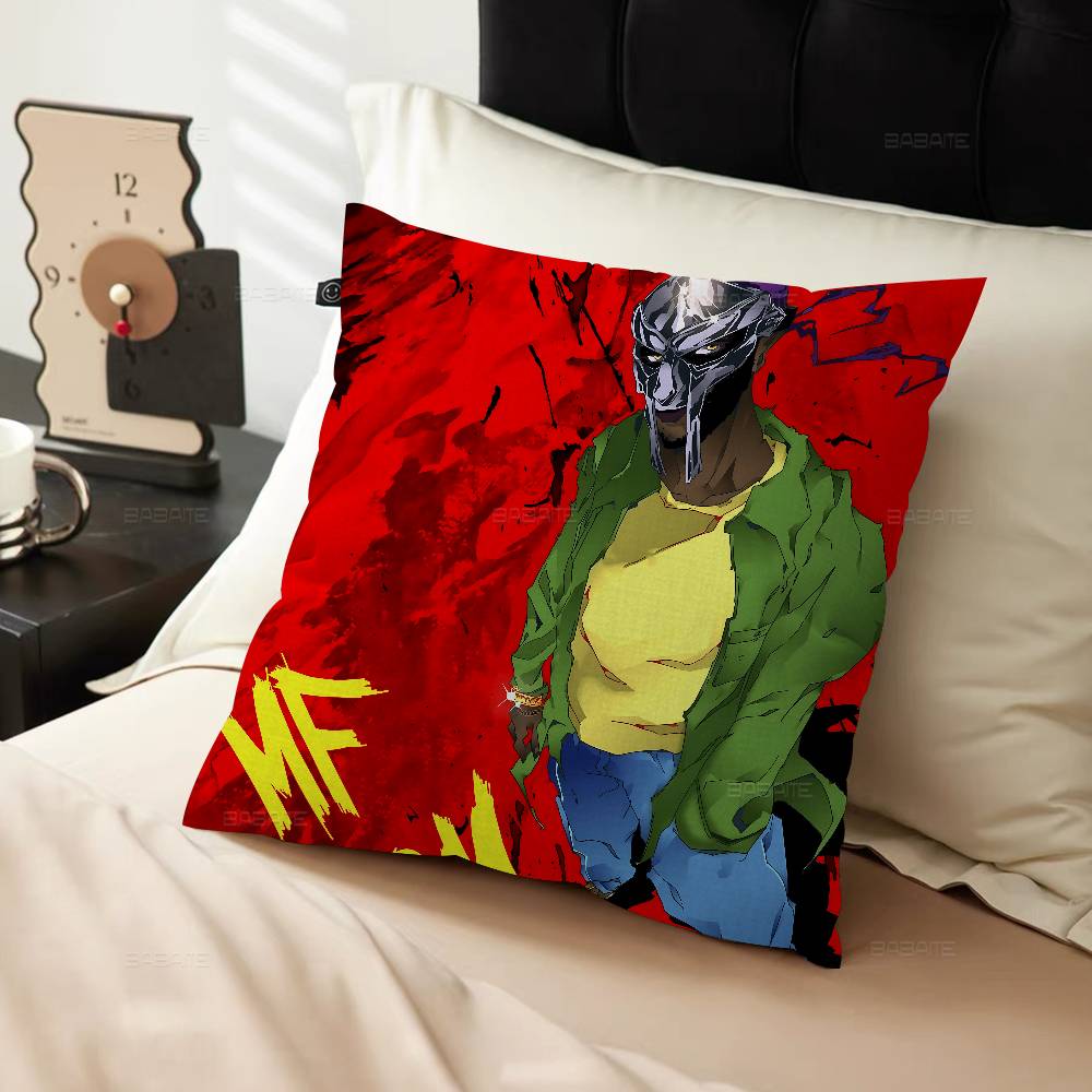 Fashion MF DOOM Hot Singer Pillow Gift Home Office Decoration Bedroom Sofa Car Cushion Cover case 45x45